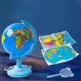 thumbnail image 4 of CQCYD Toys under $5 Rotating World Globe with Stand for Kids Learning, Spinning Earth Globe for Classroom Geography Education, 4 of 6