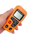 thumbnail image 2 of Medidor digital de humedad de madera, probador de humedad de madera, higrómetro, detector de humedad de madera, pantalla LCD grande (naranja), 2 of 5