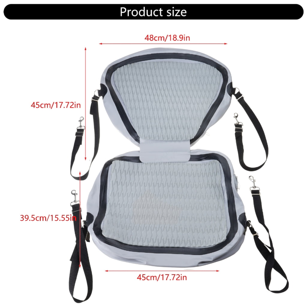 WINDLAND Inflatable Kayaks Seat with Back Support Adjustable Strap Canoes Backrest Seat Universals Paddle Board Seat Enduring