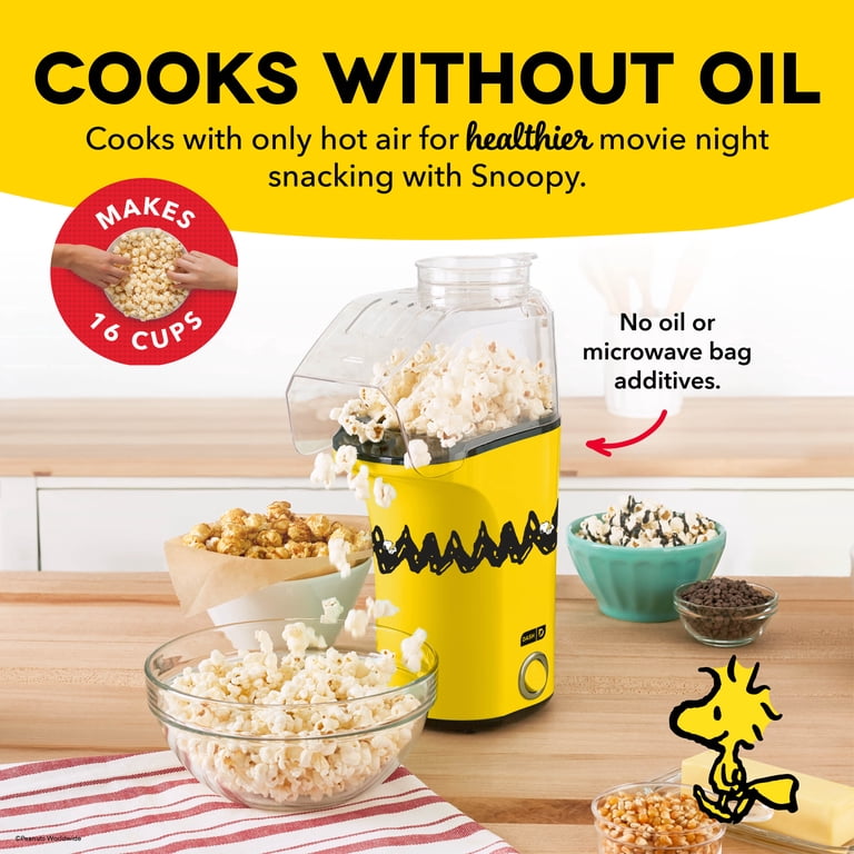 Air Popcorn Maker Machine - 2 Quart Oil-Free Popper | 98% Popping Rate 2 Minute