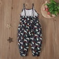 thumbnail image 6 of Otqutp Toddler Birthday Jumpsuit Easter Baby Girls Overalls Romper Outfit Sleeveless Rabbit Print Bell Bottom Jumpsuit 1 to 6 Years, 6 of 9