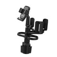 thumbnail image 1 of Soporte para teléfono de coche,Adaptador expansor de portavasos para coche ajustable,Organizador de portavasos para refrigerios con soporte para teléfono,Portavasos móviles automáticos con, 1 of 8