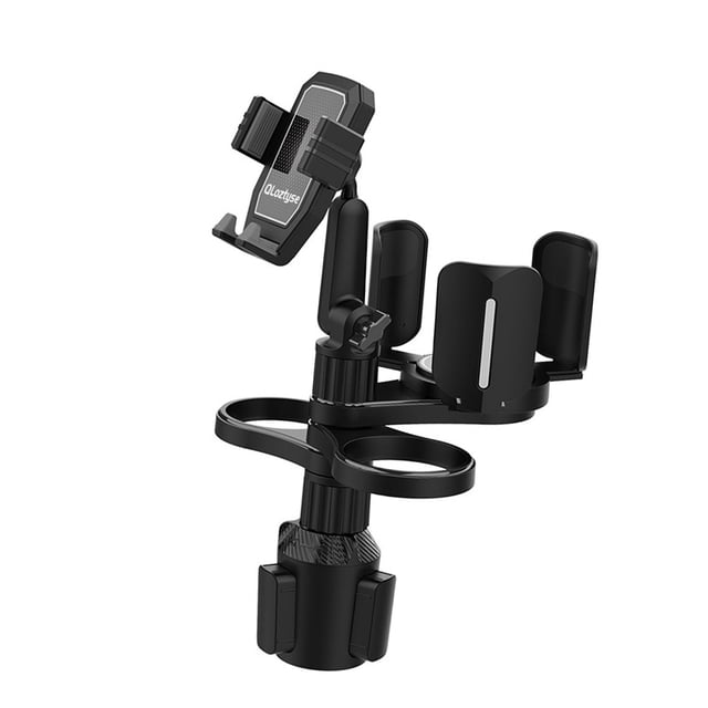 Soporte para teléfono de coche,Adaptador expansor de portavasos para coche ajustable,Organizador de portavasos para refrigerios con soporte para teléfono,Portavasos móviles automáticos con