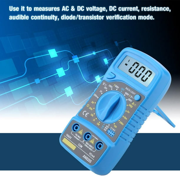 Voltmètre et ampèremètre numérique avec affichage DEL bleu