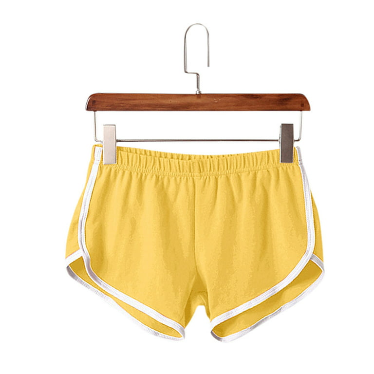 Peloton Yellow Athletic Shorts for Women