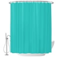 thumbnail image 2 of Turquoise Shower Curtains for Bathroom, Farmhouse Solid Teal Color Modern Art Waterproof Fabric Shower Curtain, Decorative Bathroom Curtain for Bathtub, 72"x72" , No Hooks Included, 2 of 9