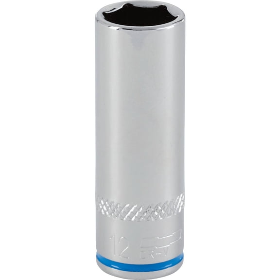 Channellock 1/4" Drive 12 mm 6-Point Deep Metric Socket