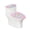 Pastel Starburst, variant on HELLHERO Polyester Fabric Bathroom Toilet Cozy Set & Stretchy Fabric Toilet Seat Lid Cover & Elastic Bottom for Toilet Soft
