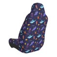 thumbnail image 2 of Wukai Cute Shark Full Set Car Seat Covers with Soft Padding Universal Auto Front Seats Protector and Cushion Mat, 2 of 5