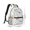 thumbnail image 2 of Uemuo Sea Creatures Printed Student Durable Water-resistant Backpack,Travel Backpack,Outdoor Activities Backpack, Laptop Backpack, Multi-compartment Backpack, 2 of 5