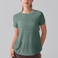 thumbnail image 7 of cfhntfmh Womens Open Back Workout Top Oversized T Shirts Backless Athletic Shirt Short Sleeve Gym Running Yoga Shirt, 7 of 7