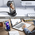 thumbnail image 7 of 3 in 1 Charging Station for iPhone, 18W Fast Wireless Charger for iPhone 14 13 12 11 Pro X Max XS XR 8 7 Plus 6s 6 & Airpods, Wireless Charging Stand for Apple Watch Series 9 8 7 6 SE 5 4 3 2, 7 of 7