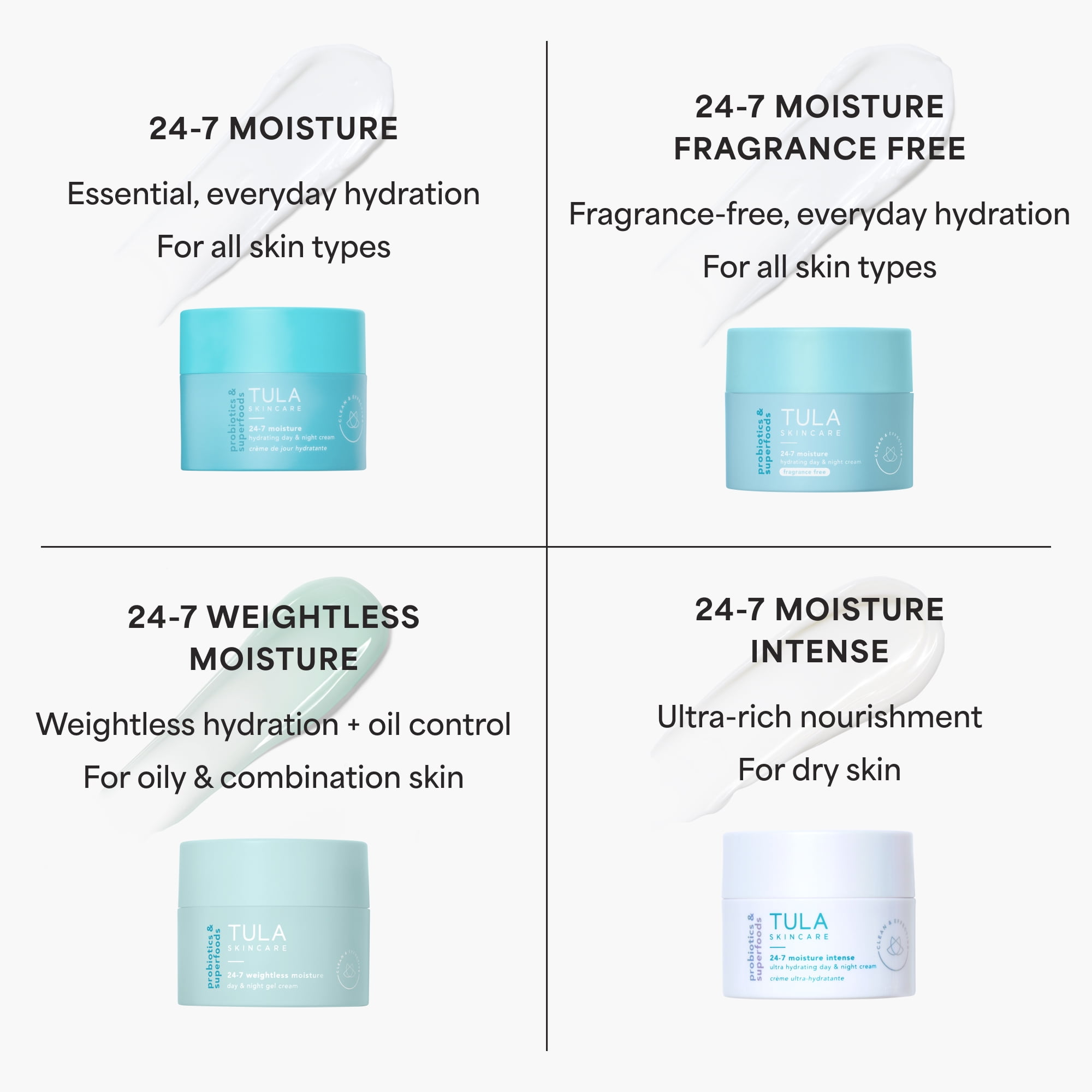 TULA Skin Care 24-7 Weightless Moisture Day & Night Gel Cream, 1.5 oz
