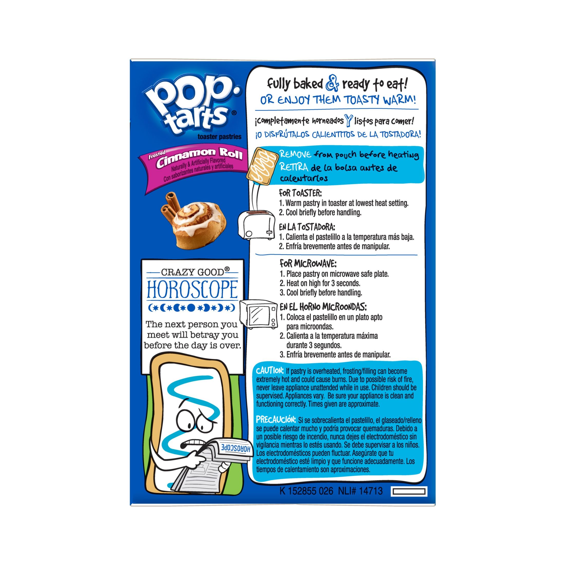 Pop-Tarts Frosted Cinnamon Roll Breakfast Toaster Pastries, 14.1 oz, 8 Count - image 6 of 9