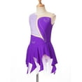 thumbnail image 3 of TSSOE Kids Girls Sleeveless Figure Ice Skating Dress Rhinestone Gymnastic Dance Leotard Competition Costume Purple 14, 3 of 7