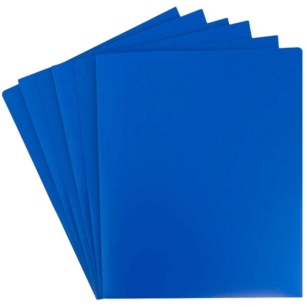 Plastic folders with pockets picture