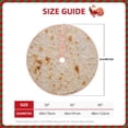 thumbnail image 2 of Salouo Tortilla Christmas Tree Skirt 30" Farmhouse Christmas Decorations Snowman Xmas Tree Skirt Tree Mat for Holiday Party Decor, 2 of 8