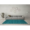 thumbnail image 3 of Ahgly Company Indoor Rectangle Abstract Light Blue Modern Area Rugs, 2' x 4', 3 of 4