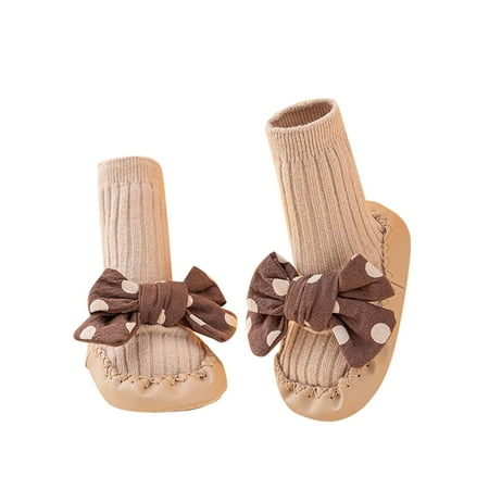 

crtigd Baby Infants Toddlers Girls Mid Calf Length Socks 1 Pair Lace Long Stockings Bowknot School Socks Children s Socks