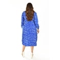 thumbnail image 3 of Vestido sublimado Roman Fashion Tallas Extras 4307 Azul rey 36, 3 of 6