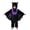 Black, variant on KAUOD Halloween Bat Onesie Boys Girls Kids Bat Wings Fleece Hood Fuzzy Ears Zipper Jumpsuit Halloween Outfit Birthday Party Onesie