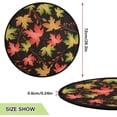thumbnail image 2 of Coolnut Autumn Leave Christmas Tree Mats Waterproof Tree Skirt, Colorful Foliage Xmas Tree Stand Tray Mat Floor Protector Pad for Holiday Party Decoration, 28.3", 2 of 6