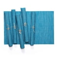 thumbnail image 4 of Cheers US 2pcs/set Placemats, Heat-Resistant Placemats Stain Resistant Anti-Skid Placemats for Kitchen Table, Washable Durable PVC Table Mats Woven Vinyl Placemats, 4 of 7