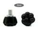 thumbnail image 4 of Toystoory Paquete de 2 topes para dedos de patines, bonito tope de rodillo de pata, bloque de entrenamiento, accesorios de piezas de patinaje patinar Negro, 4 of 6