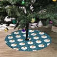 thumbnail image 2 of FMSHPON PatternSnowmen Xmas Christmas Tree Skirt Stand Mat for Holiday Party Decoration Indoor Outdoor 48 inches, 2 of 3