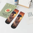 thumbnail image 7 of Pofeuu Sunset Dancing Dolphin Print 30cm Socks, Adult Running Hiking Socks for Youth and Adult, 7 of 7