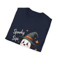 thumbnail image 4 of Spooky Sips Ghost Witch Hat Fall Halloween T-Shirt, 4 of 4
