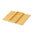 thumbnail image 2 of Bandeja para brazo de sofá de madera, espaciosa, rectangular, multiusos, plegable, base antideslizante para aperitivos, bebidas y control remoto. marrón, 2 of 8