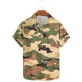 thumbnail image 3 of GERsome Hawaiian Shirts for Men Camouflage Short Sleeve Casual Button Down Shirts Summer Beach Shirt S-3XL, 3 of 5
