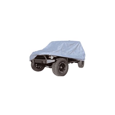 Rugged Ridge by RealTruck Full Car Cover for Wrangler JK | Gray, Water Resistant | 13321.80 | Compatible with 2007-2018 Jeep Wrangler JK