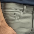 thumbnail image 5 of Jachs NY Men's Classic 5-Pocket Cotton Stretch-Straight Leg Denim Jean Pant (Olive, 36W x 34L), 5 of 6