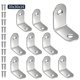 thumbnail image 1 of 10pcs Stainless Steel Angle Code L-shaped Right Angle Bracket 90 Degree Angle Bracket Fastener30*30mm Silver, 1 of 4