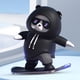 thumbnail image 3 of Divertido adorno de oso de monopatín deslizante automático, linda consola central, oso en movimiento, 3 of 8
