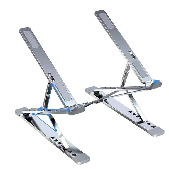 Acdanc Laptop Stand,Dual-Layer Design Portable Laptop Stand,Storage Space Computer Stand for Laptop,Silver