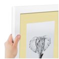thumbnail image 4 of ArtToFrames Collage Photo Picture Frame with 4 - 8.5x11" Openings, Framed in White with Buttercup and Black Mats (CDM-3966-891), 4 of 8