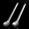 thumbnail image 2 of Stainless Steel Spoon Camping Spoon Outdoor Tableware Long-handled Spoon, 2 of 7