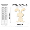 thumbnail image 2 of Unfinished Wood Cartoon Bunny Shape 30" / 1/4", 2 of 3