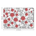 thumbnail image 5 of Pioneer Flower Floral Print Flannel Non Slip Door Rugs,Washable Door Mats Indoor,Decorative Door Mats,Dirt-Resistant and Absorbent Doormat for Entrance,Bedroom,Kitchen,Bathroom,23.5"x16", 5 of 5