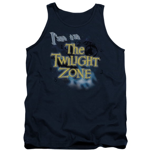 Twilight Zone Im In The Twilight Zone Adult Tank Top Navy