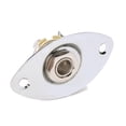 thumbnail image 3 of MasteelfCA Prise d'Entrée Ovale Indentée 1/4 Pouce pour Guitare avec 2 Vis de Montage pour Guitare Électrique Basse, 3 of 7