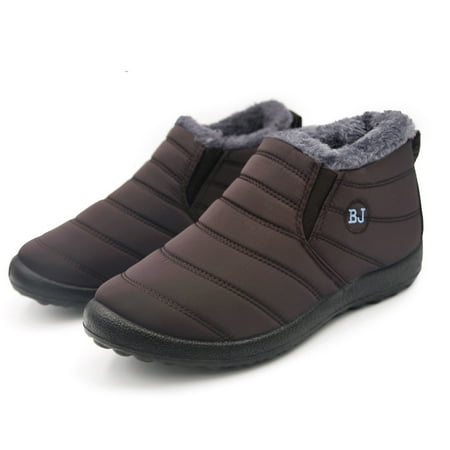 

Womens Sandals LOVE DOCK Men Boots Lightweight Winter Shoes for Men Snow Boots Waterproof Winter Footwear Plus Size 47 Slip on Unisex Ankle Winter Boots