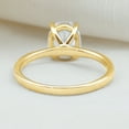 thumbnail image 5 of Rosec Jewels Oval Lab Diamond Ring 2 Ct - Big Solitaire Engagement Ring 7x9 mm - EF-VS Grade Certified, 14K Yellow Gold, US 4.50, 5 of 8