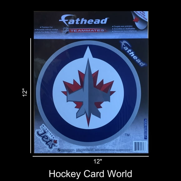 Winnipeg Jets 12" Fathead Jumbo Multi-Use Coloured Decal Sticker