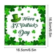 thumbnail image 3 of Loespoir St. Patrick's Clovers-themed Party Decoration, 20Pcs Disposable Paper Tissues Set, Shamrock Themed Disposable Tableware, for Party, Dinner, Festive Celebration(C), 3 of 6