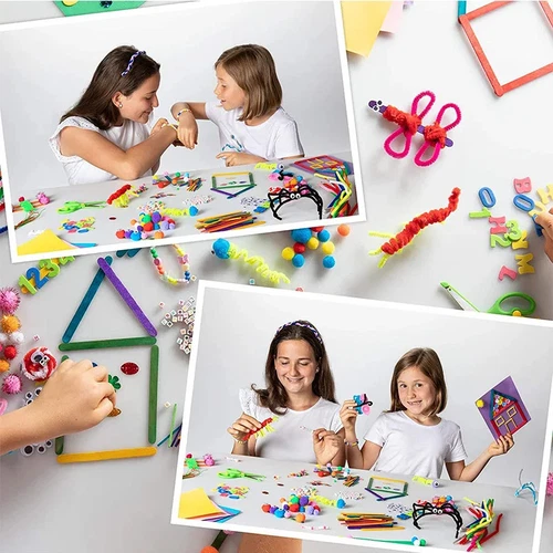 Arts and Crafts Supplies for Kids All in One DIY Crafting School Kindergarten
