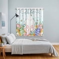 thumbnail image 3 of Easter Kitchen Curtains Window Panels, Spring Rabbit Feet Eggs Botanical Flowers Butterfly Insulated Window Treatment Curtain, Grommet Curtains for Bedroom/Living Room/Bathroom, 2 Piece 42"Wx63"L, 3 of 8